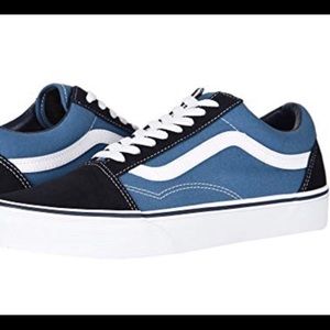Two tone blue old school Vans